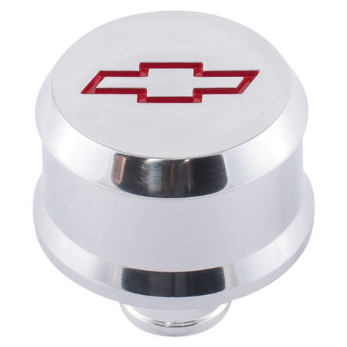 Bowtie Slant-Edge Breather Cap Red Bowtie Engine Crankcase Breather Cap Proform