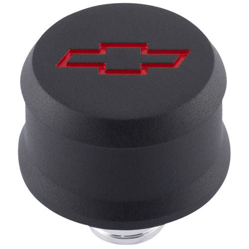 Bowtie Slant-Edge Breather Cap Red Bowtie Engine Crankcase Breather Cap Proform