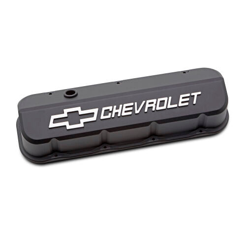 Slant Edge Valve Covers BBC Black Crinkle Engine Valve Cover Proform