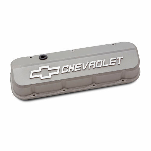 Slant Edge Valve Covers BBC Cast Gray Crinkle Engine Valve Cover Proform