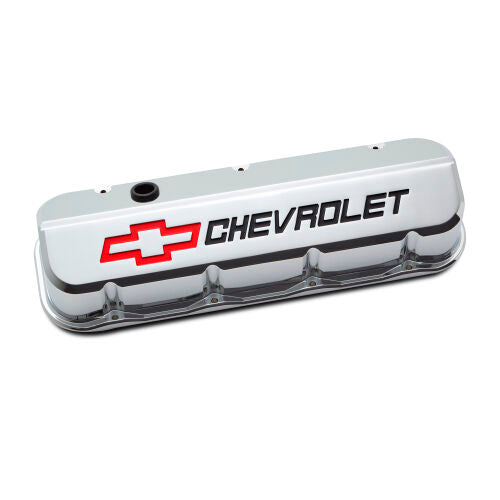 Slant Edge Valve Covers BBC Chrome Engine Valve Cover Proform