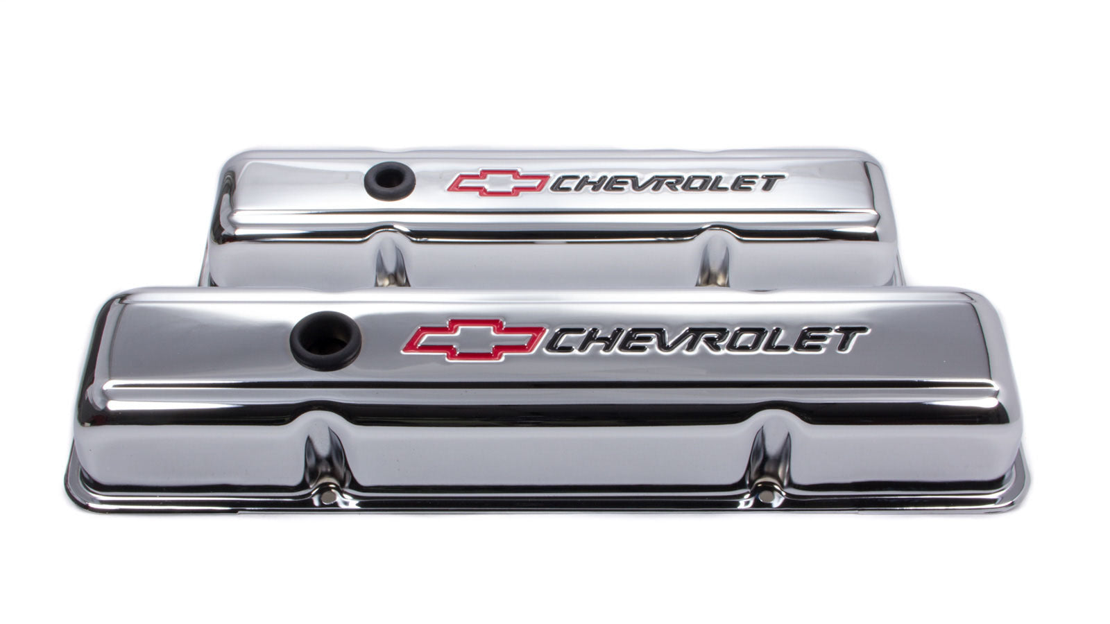 SBC Chrome V/C Short W/ Baffle Engine Valve Cover Proform