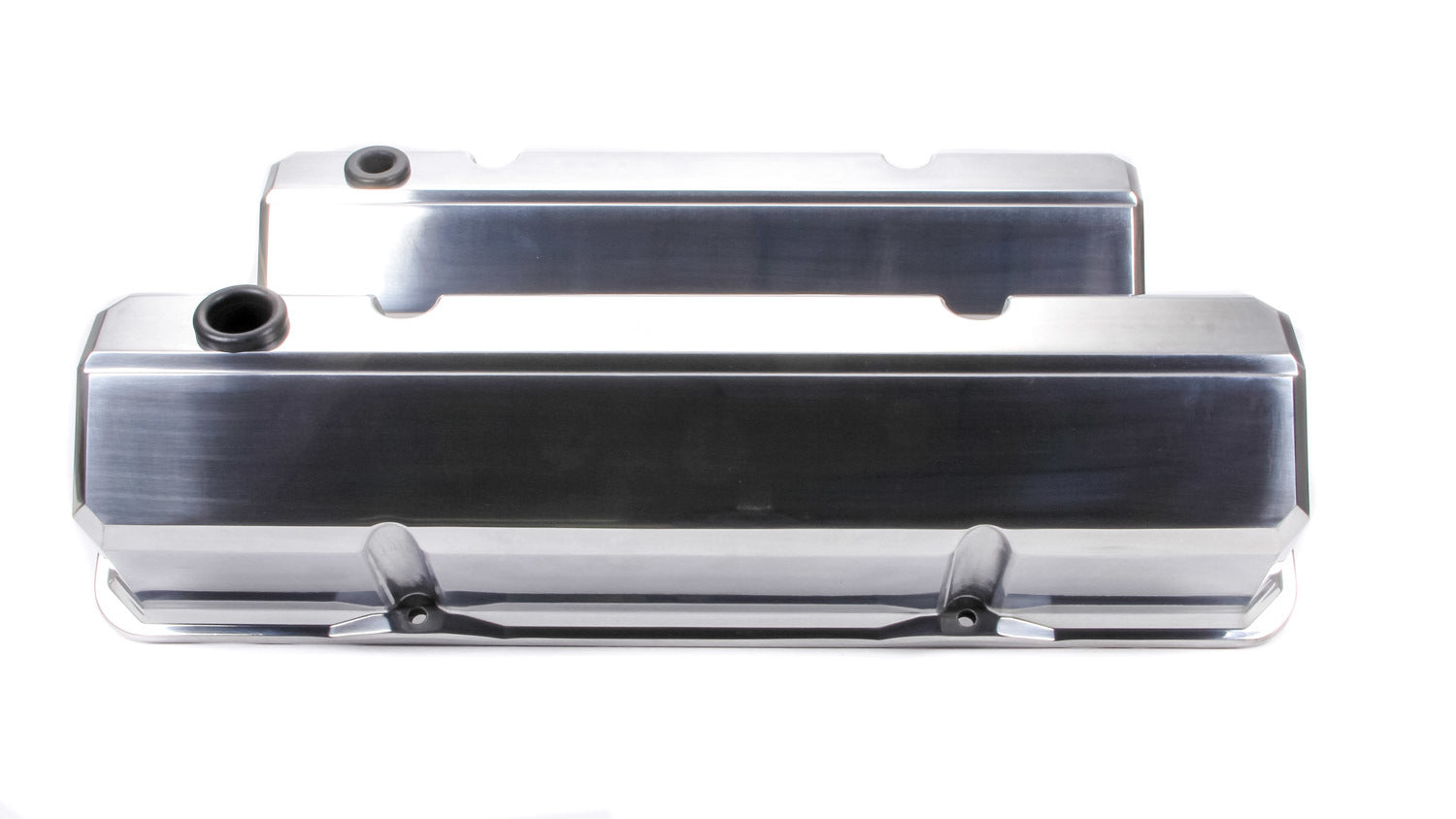 SBC Slant Edge Polished V/C Tall W/ No Logo Engine Valve Cover Proform