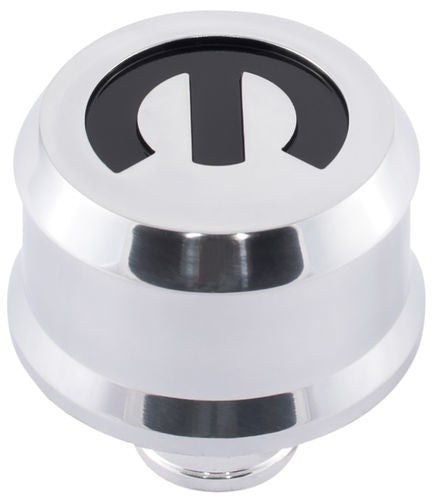 MOPAR Emblem Slant Edge Breather Cap Mopar Pol. Engine Crankcase Breather Cap Proform