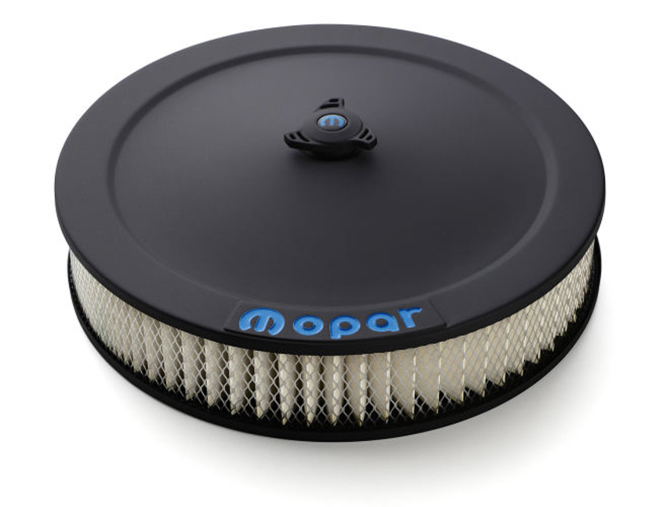 14in Air Cleaner Blue MO PAR Emblem Black Crinkle Air Cleaner Assemblies and Air Intake Kits Proform