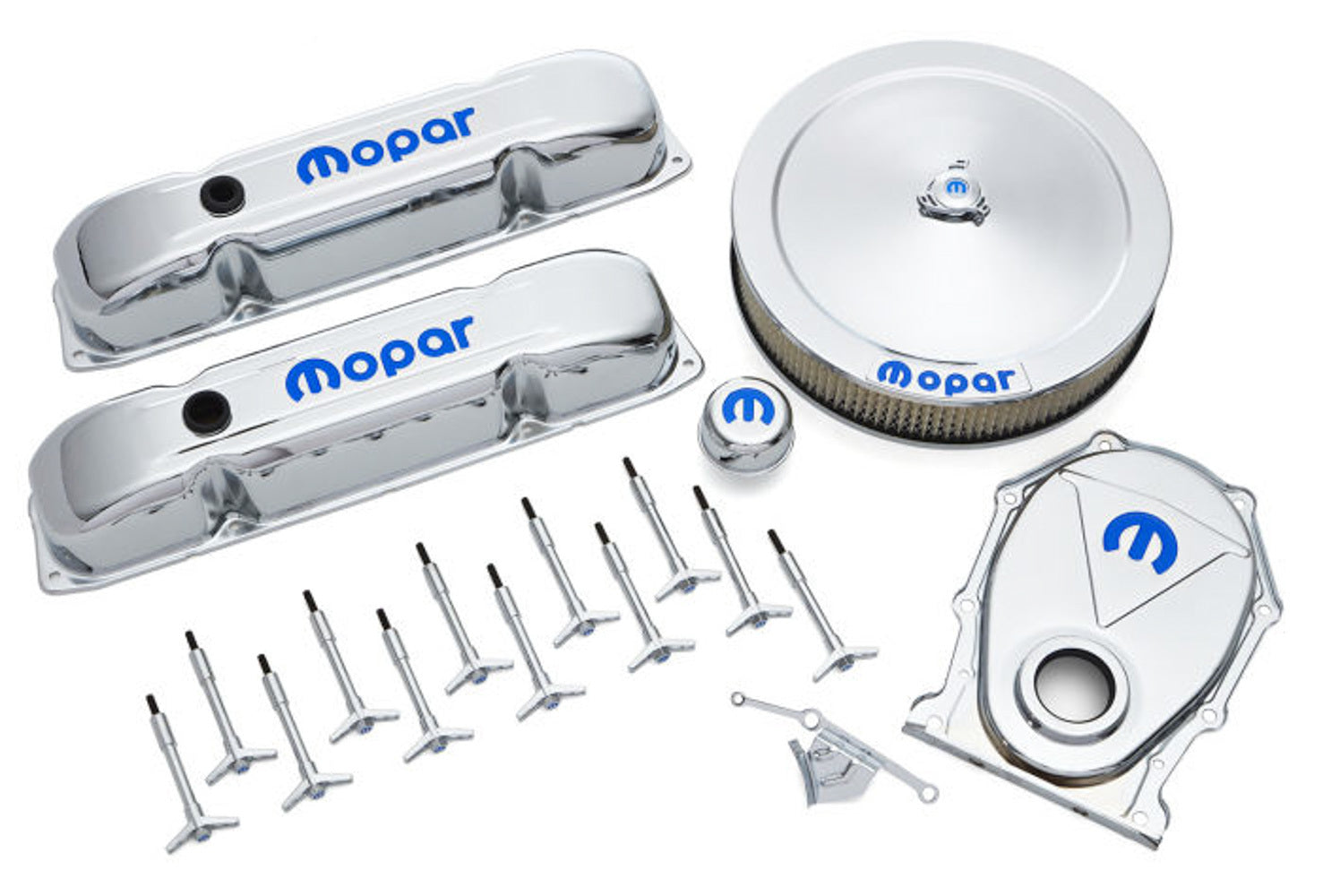 Engine Dress-Up Kit Chro me w/Blue MOPAR Dress-Up Kits Proform