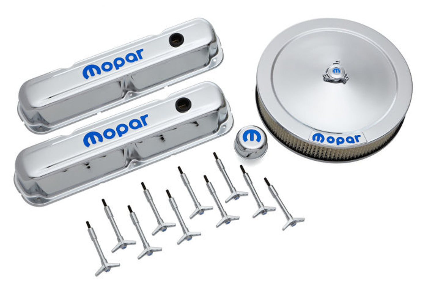 Engine Dress-Up Kit Chro me w/Blue MOPAR Dress-Up Kits Proform