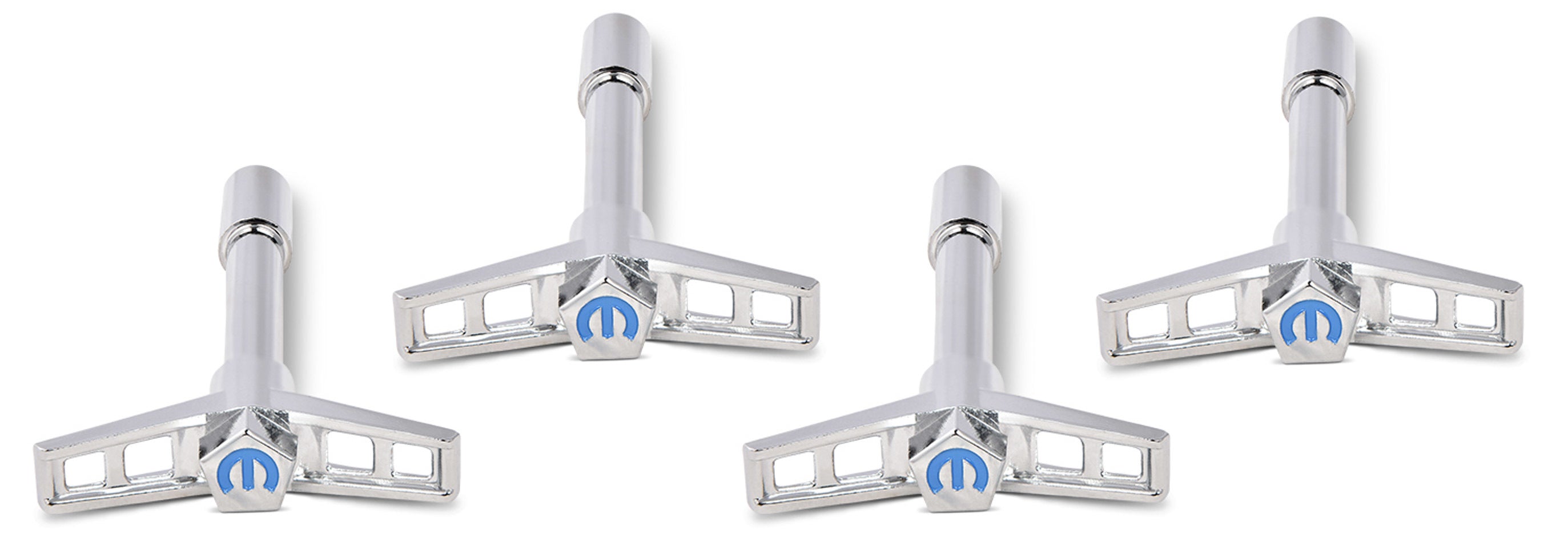 Mopar V/C Wing Nuts Chrome Blue Emblem Valve Cover Fastener Kits Proform
