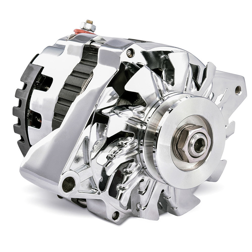 GM CS130 160 AMP Alter- nator Chrome Finish Alternators/Generators and Components Proform