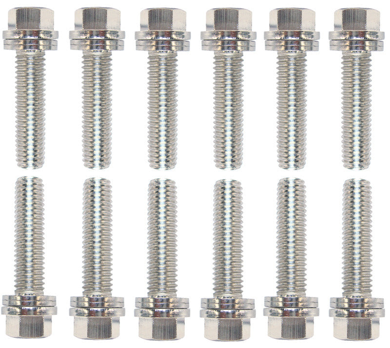 Wedge Locking Header Bolts LS 8mm x .984in Exhaust Manifold/Header Fastener Kits Proform