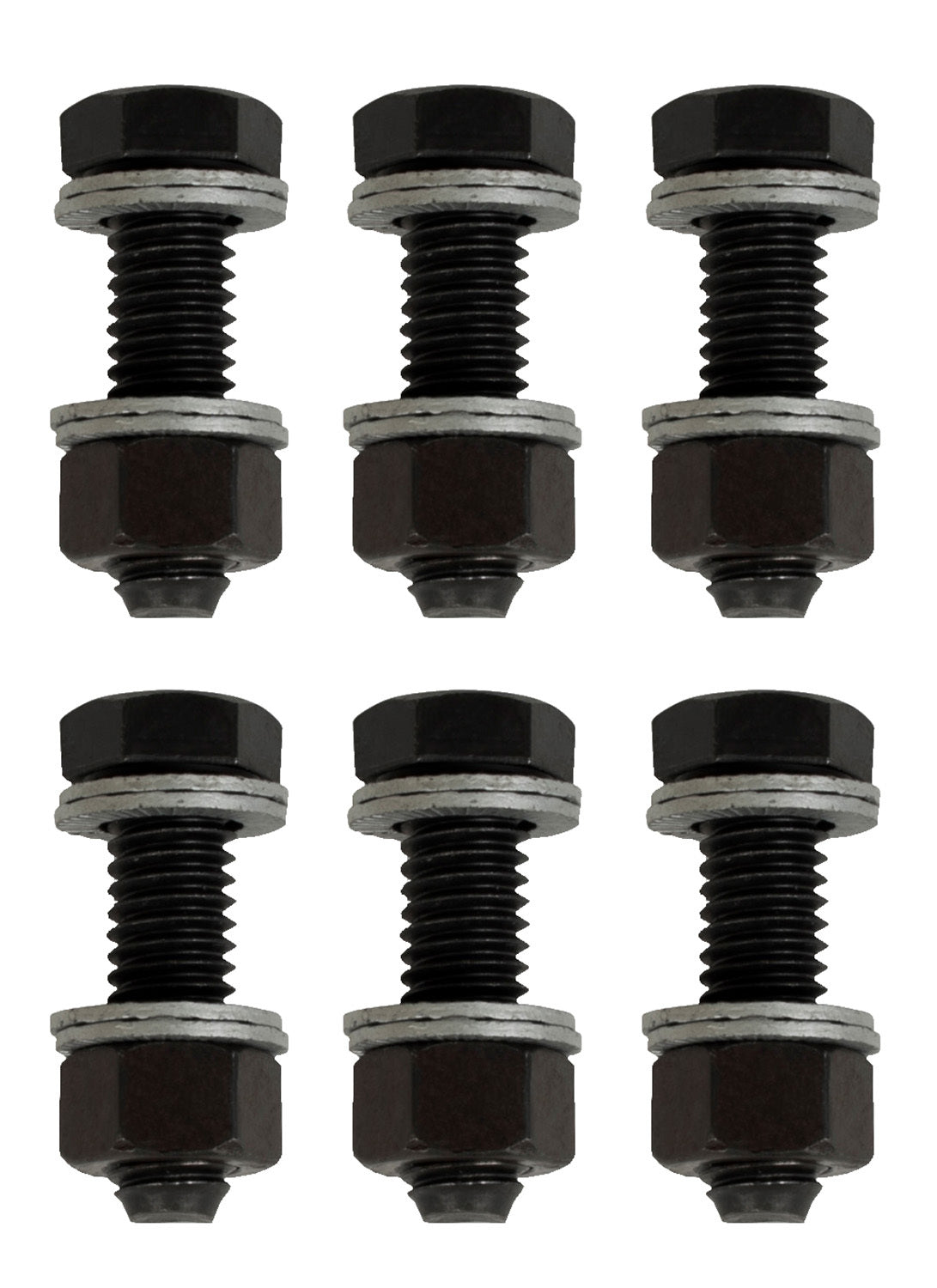 Wedge Locking Header Bolts - 3/8in x 1in Exhaust Manifold/Header Fastener Kits Proform