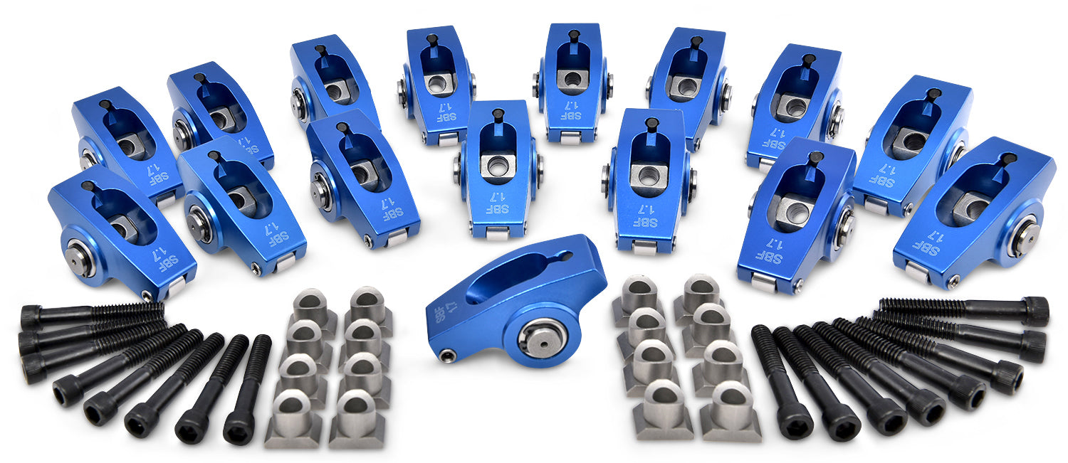 SBF Roller Rocker Arms 1.7 Ratio 5/16in Ped Mnt Rocker Arms and Components Proform