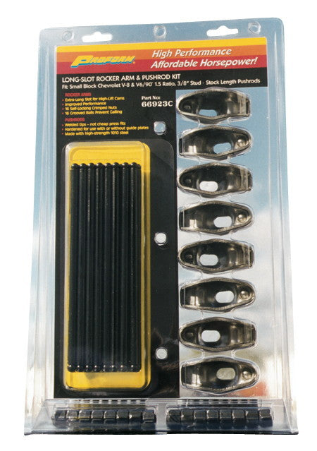 SBC Rocker Arm/Pushrod Kit-1.5 Ratio-3/8in Stud Rocker Arms and Components Proform
