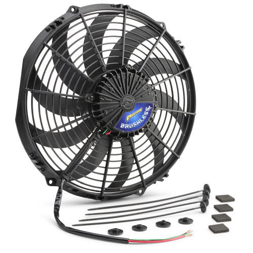 Universal Brushless Fan 10in S-Blade Puller Cooling Fans - Electric Proform