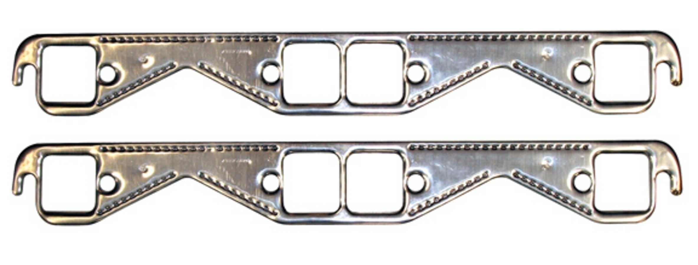 SBC Aluminum Header Gasket Kit - Sq. Port Exhaust Header Gasket Proform