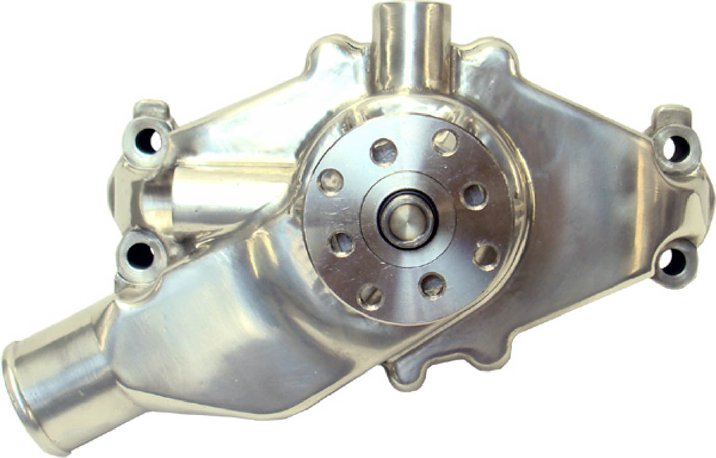 SBC Aluminum Water Pump Short Polished Engine Water Pump Proform
