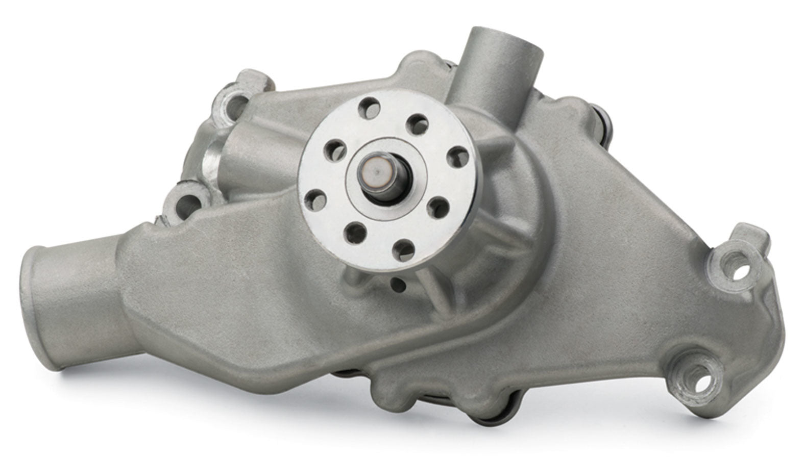 SBC Aluminum Water Pump Short Satin Finish Water Pumps - Mechanical Proform