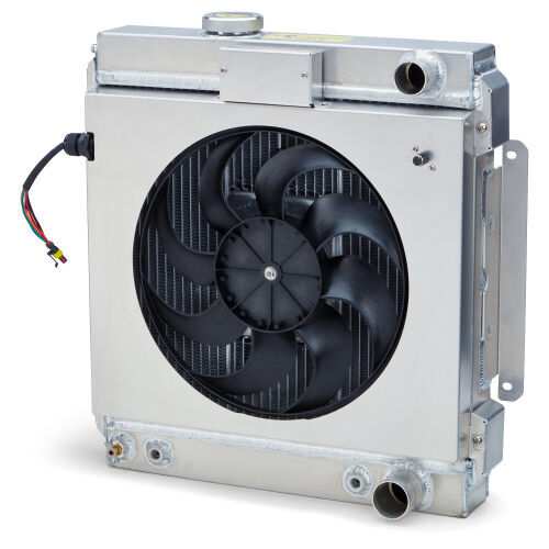 Slim Fit Radiator 64-66 Mustang Pass Outlet Radiator Proform