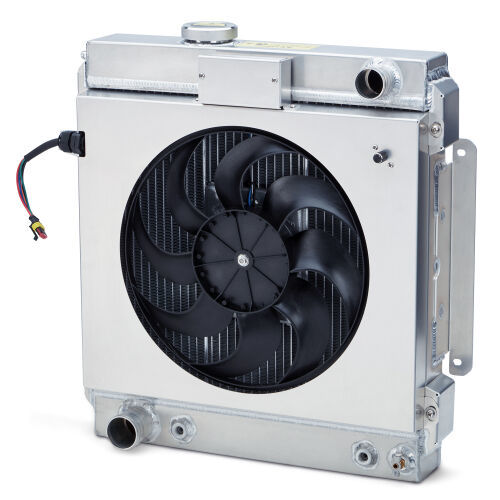 Slim Fit Radiator 64-66 Mustang Driver Outlet Radiator Proform