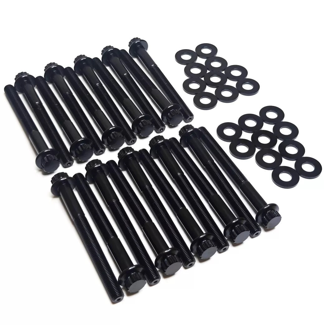 7.3L Godzilla Head Bolts 12 Point 8740 Chromoly Cylinder Head Fastener Kits PRW