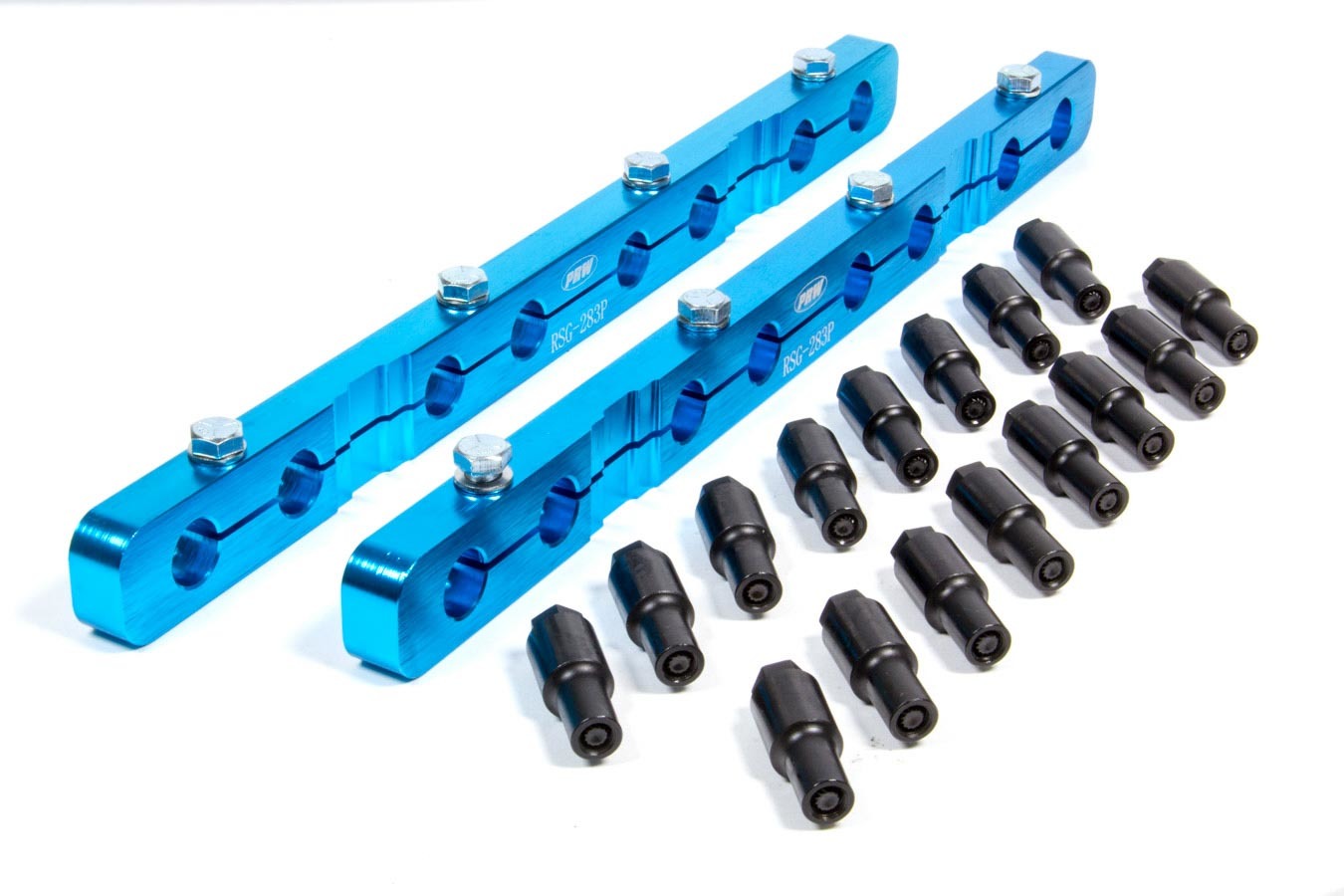 Billet Alum. Stud Girdle Kit - SBC Rocker Arm Stud Girdles PRW