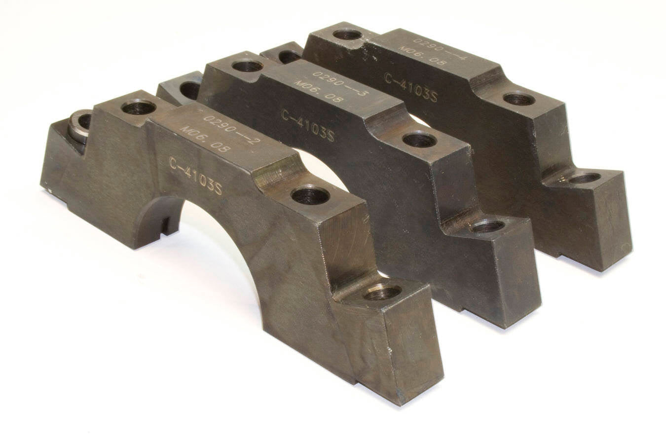 Billet Main Caps 70-80 Chevy 400 Splayed Outer Main Caps PRW