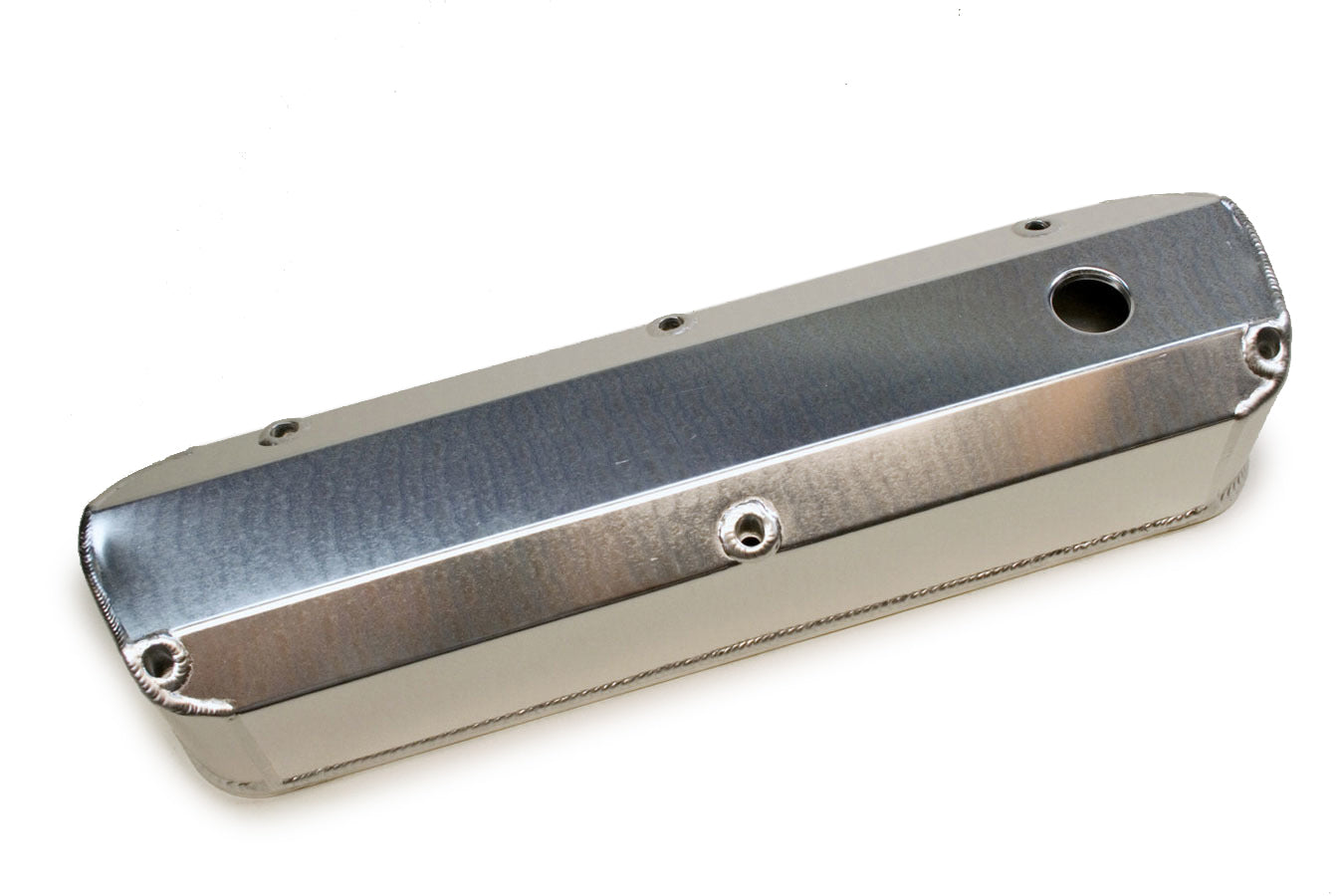 Billet Rail Fab. V/C's - SBF Silver Valve Covers PRW
