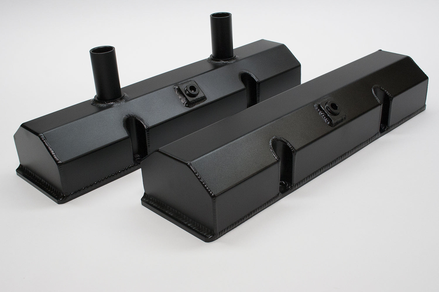 SBC Fab Alm Valve Cover Set Valve Covers PRW