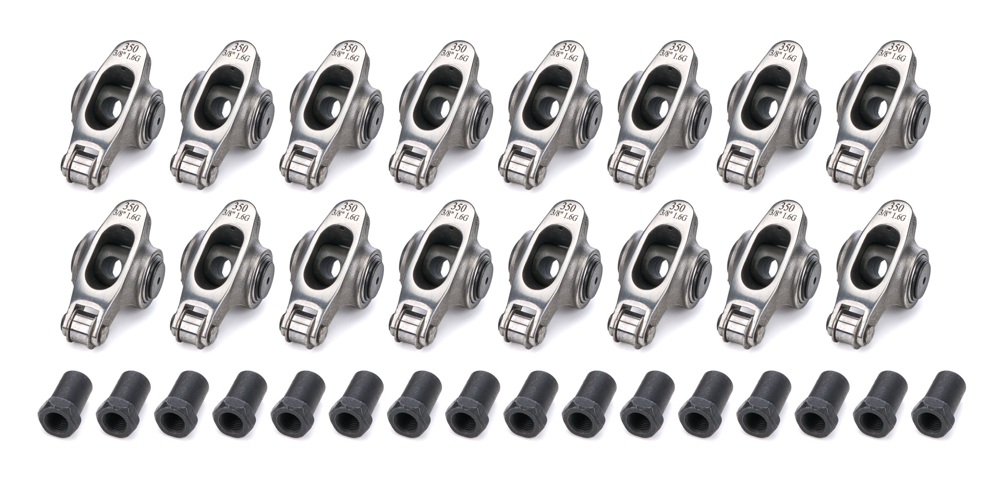 SBC Vortec S/S Roller R/A's - 1.6 Ratio 3/8 St Rocker Arms and Components PRW