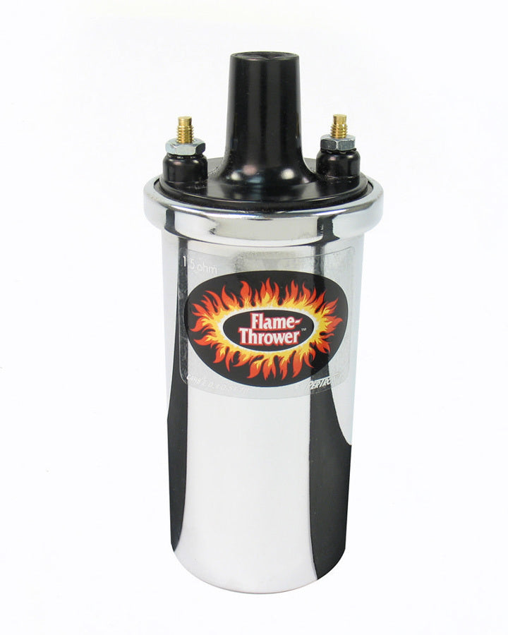 Flame-Thrower Coil - Chrome Oil Filled 1.5ohm Ignition Coils Pertronix