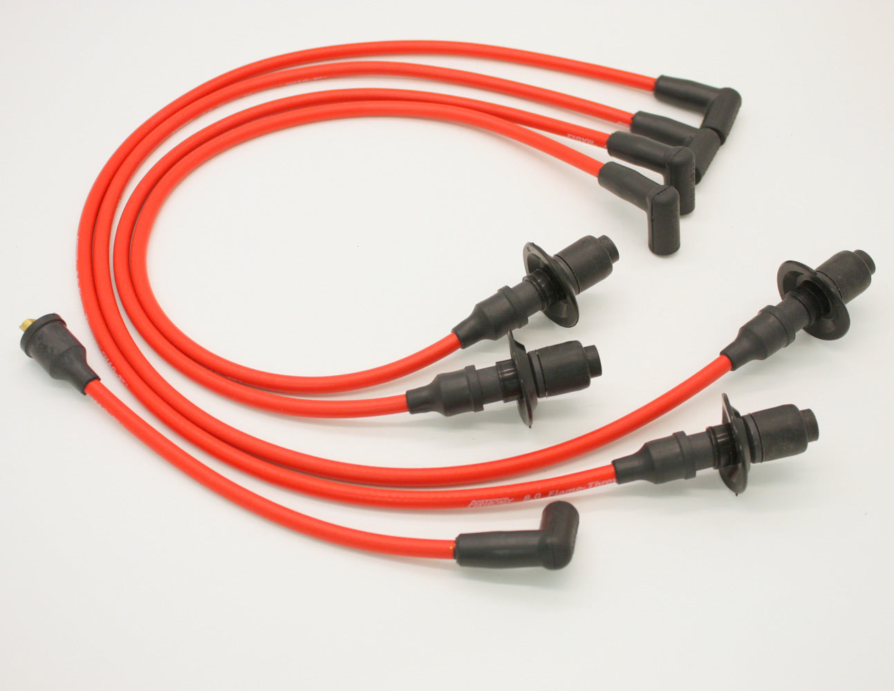 8mm Spark Plug Wire Set VW w/Male Tower Cap Red Spark Plug Wires Pertronix