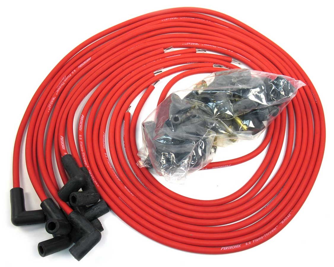 8MM Universal Wire Set - Red Spark Plug Wires Pertronix