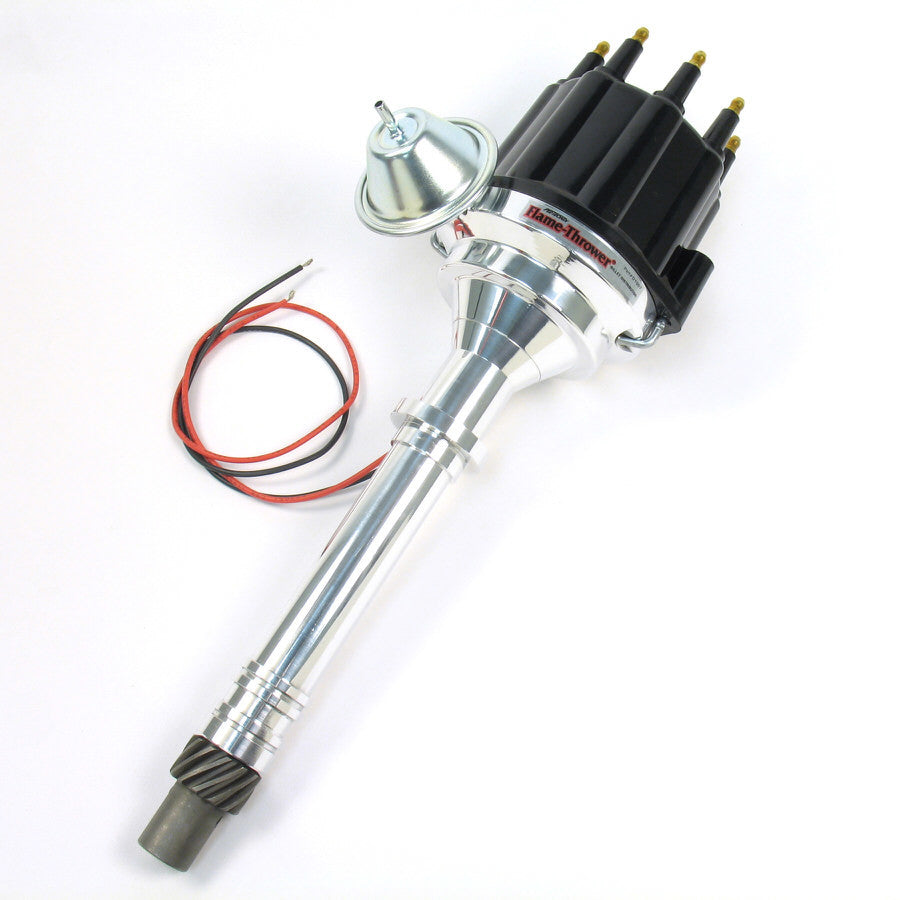 SBC/BBC Billet Dist. w/ Black Cap & Male Tower Distributors Pertronix