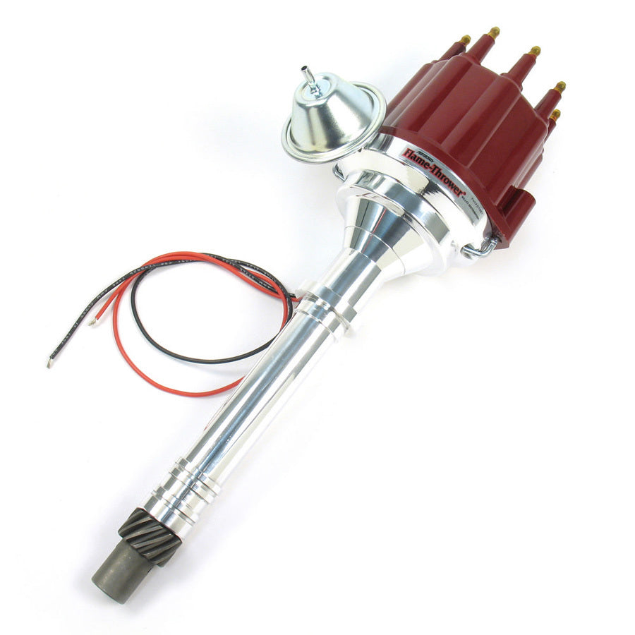 SBC/BBC Billet Dist. w/ Red Cap & Male Tower Distributors Pertronix