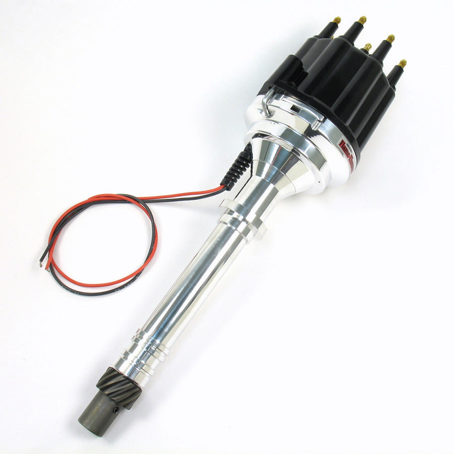 SBC/BBC Billet Dist. w/ Black Cap & Male Tower Distributors Pertronix