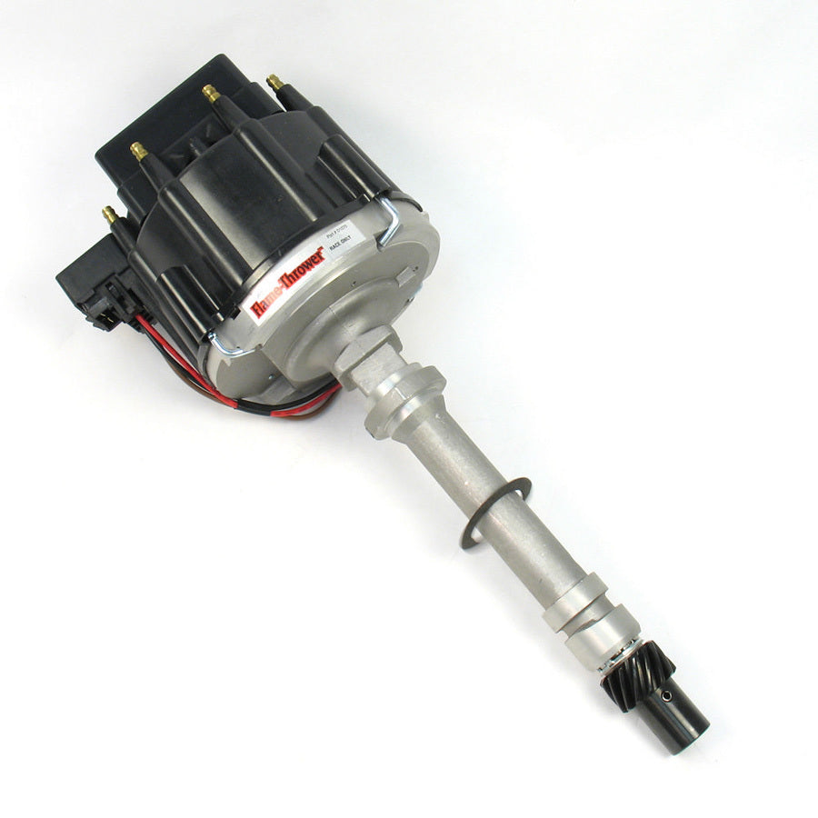 SBC HEI Race Distributor w/Black Cap Distributors Pertronix