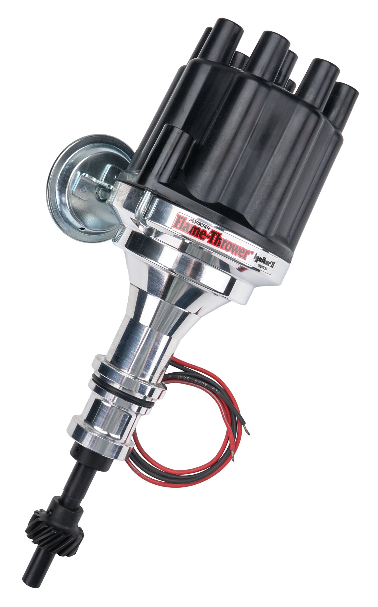 SBF Billet Distributor w/Black Cap Distributors Pertronix