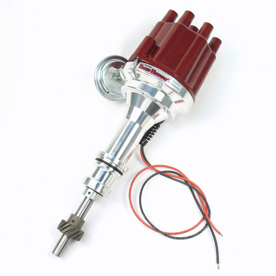 SBF Billet Distributor w/Red Female Cap Distributors Pertronix