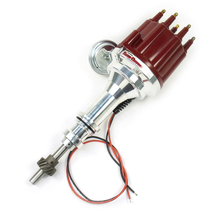 SBF Billet Distributor w/Red Male Cap Distributors Pertronix