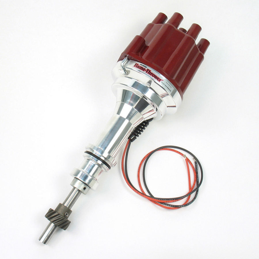 SBF Billet Distibutor w/Red Female Cap Distributors Pertronix
