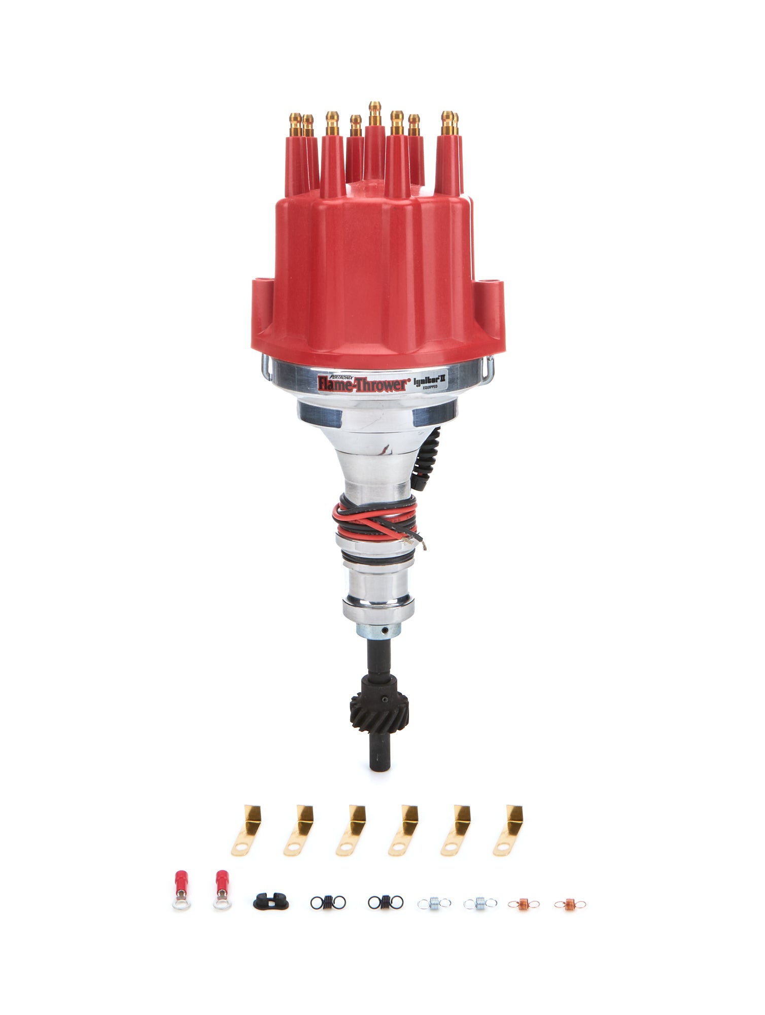 SBF Billet Distributor w/Red Male Cap Distributors Pertronix