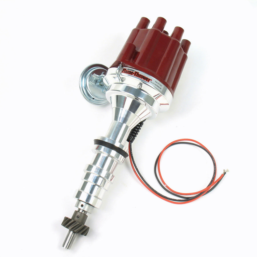 BBF FE Billet Dist. w/Red Cap Distributors Pertronix