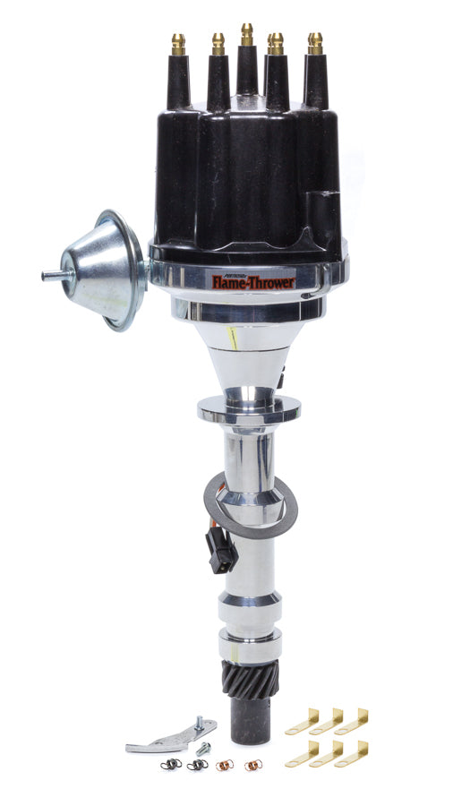 Billet Distributor Chevy 348/409 Black Male Cap Distributors Pertronix