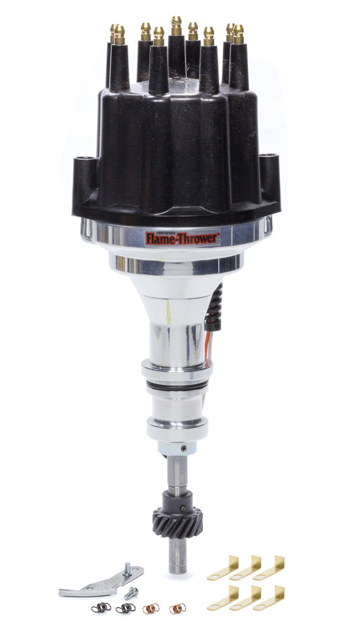 Billet Distributor SBF 289/302 - Black Male Cap Distributors Pertronix