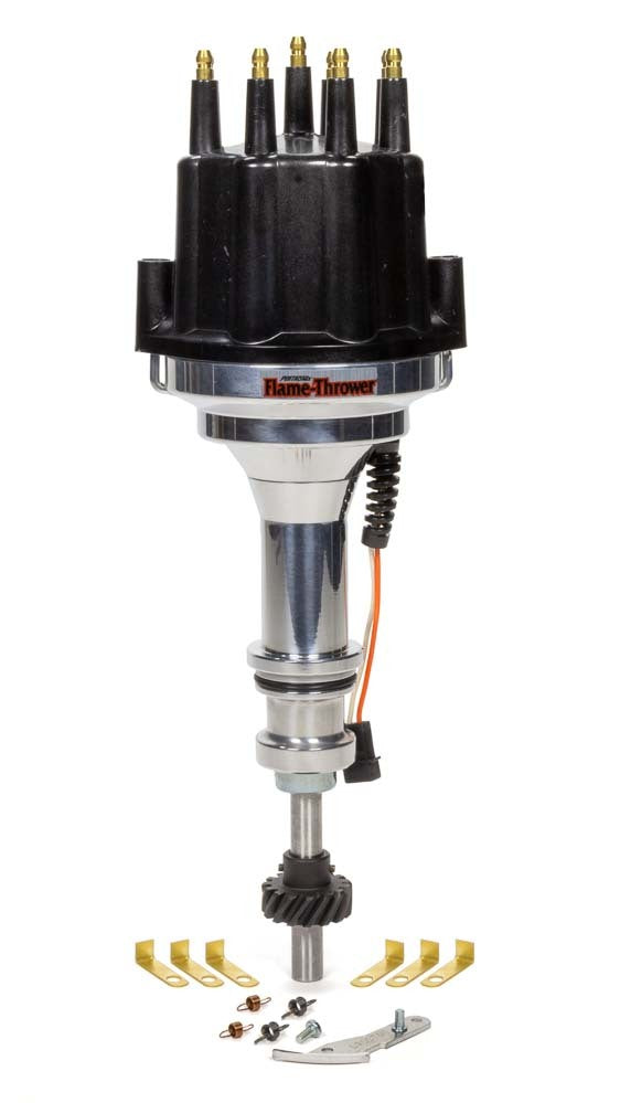 Billet Distributor BBF 351C-460 Black Male Cap Distributors Pertronix