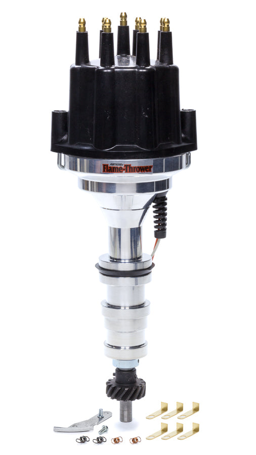 Billet Distributor BBF FE 332-428 Blk Male Cap Distributors Pertronix
