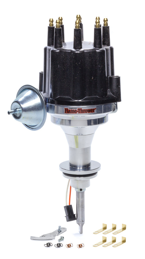 Billet Distributor SBM 273-360 Black Male Cap Distributors Pertronix