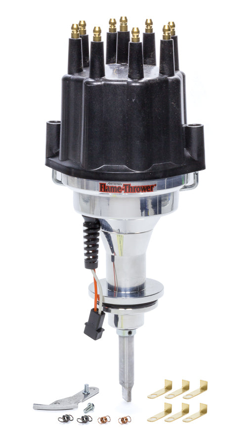 Billet Distributor - BBM 383-400 Black Male Cap Distributors Pertronix