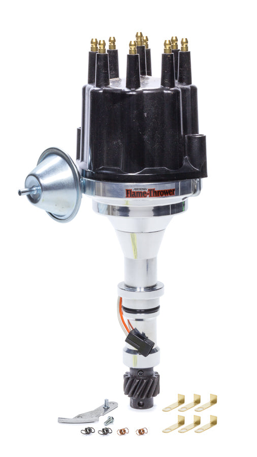 Billet Distributor Buick 215-350 Black Male Cap Distributors Pertronix