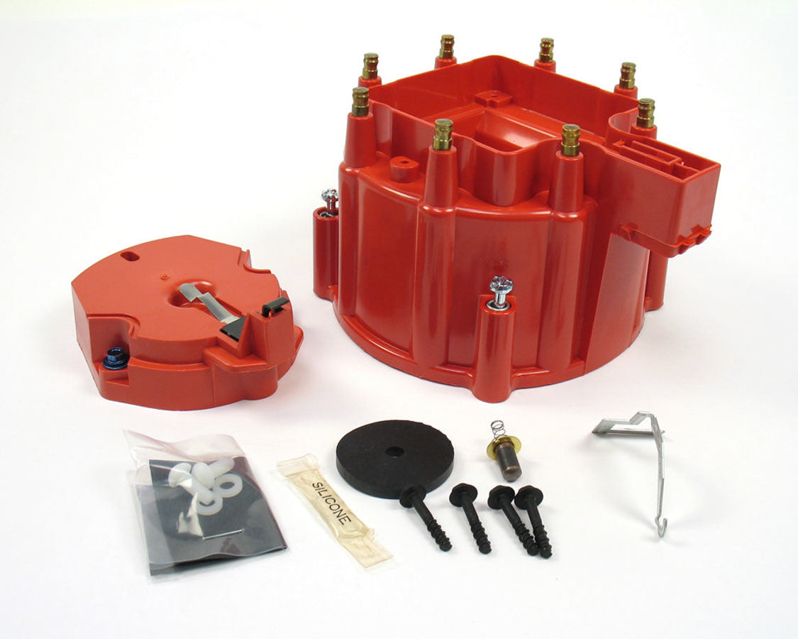 GM V8 Cap & Rotor Kit - Red Distributor Caps Pertronix